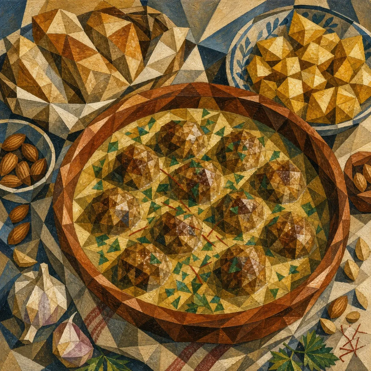 Albóndigas en Salsa de Almendras