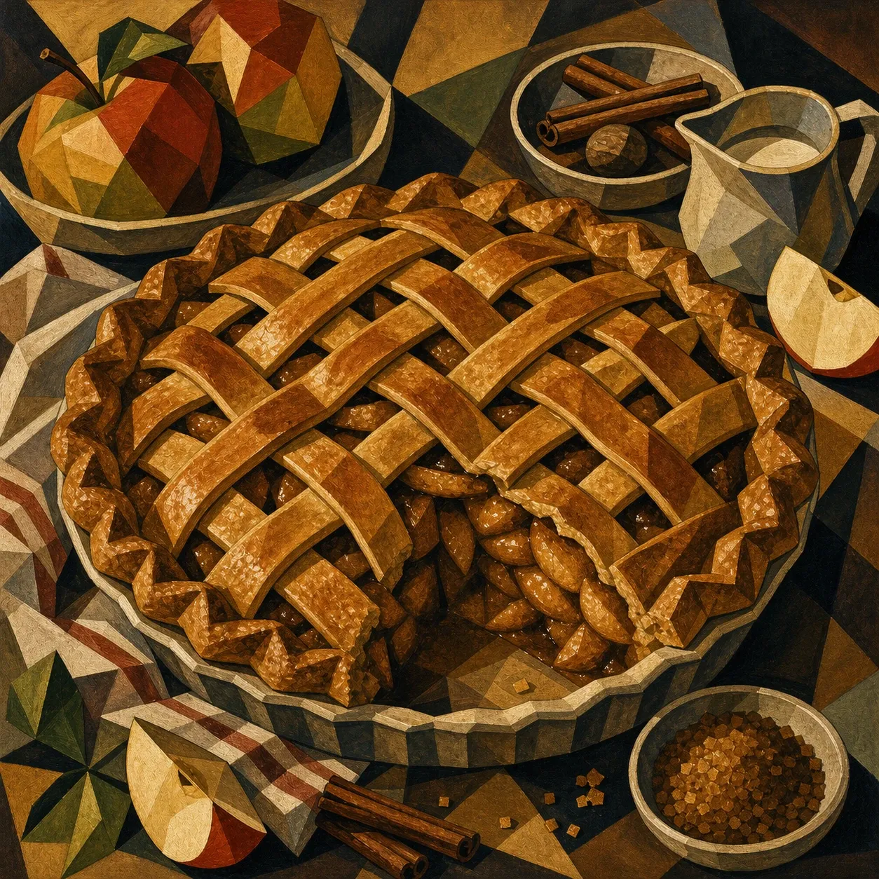 Apple Pie clásico con masa de mantequilla