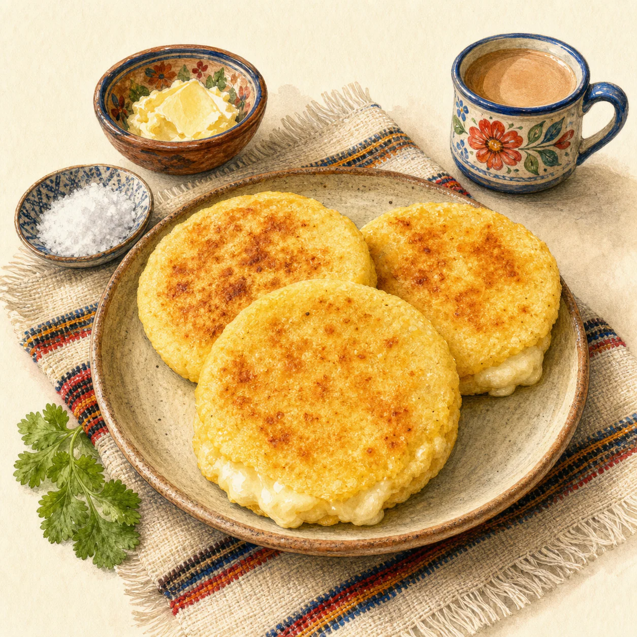 Arepas con Queso
