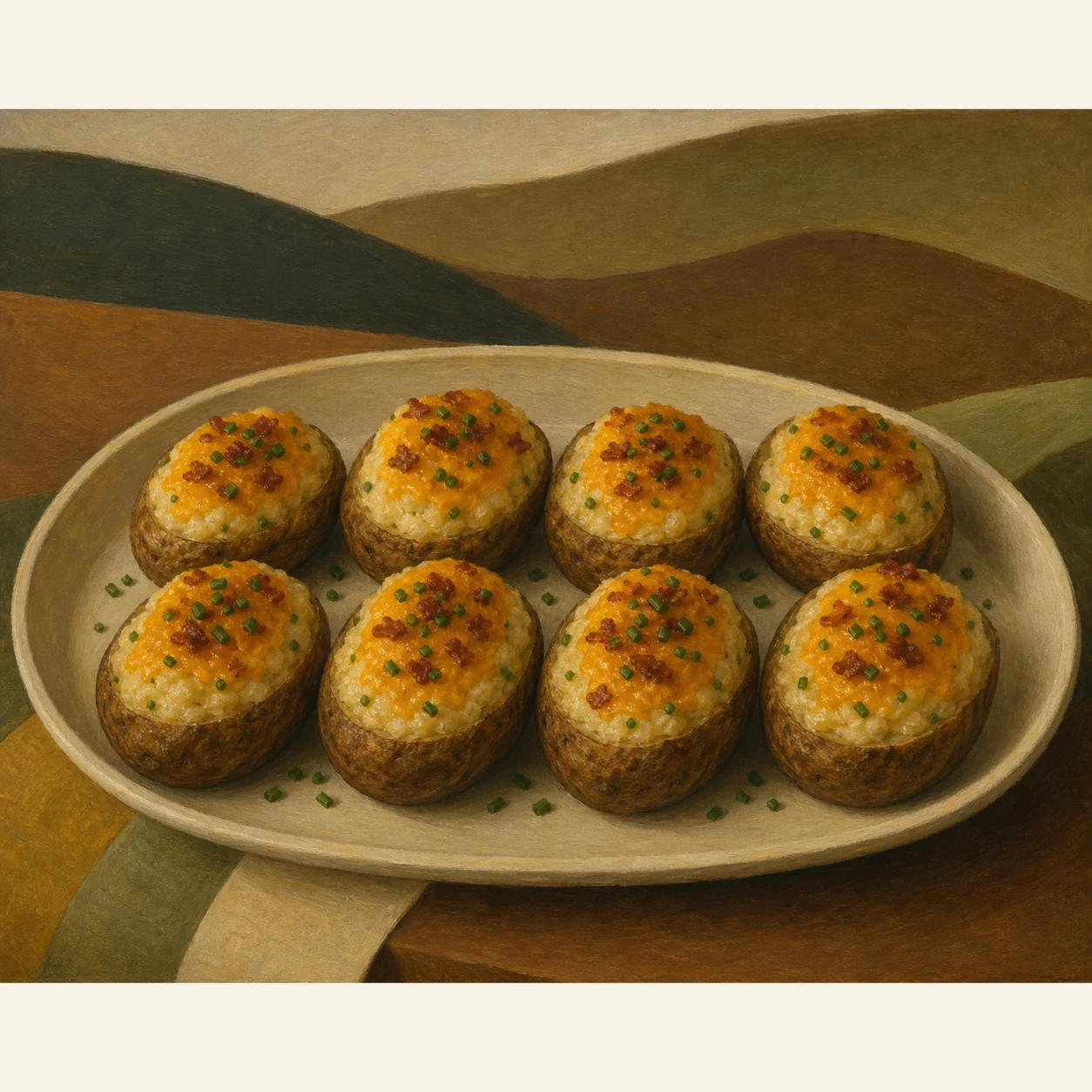 Bacon-Cheddar Twice-Baked Potatoes