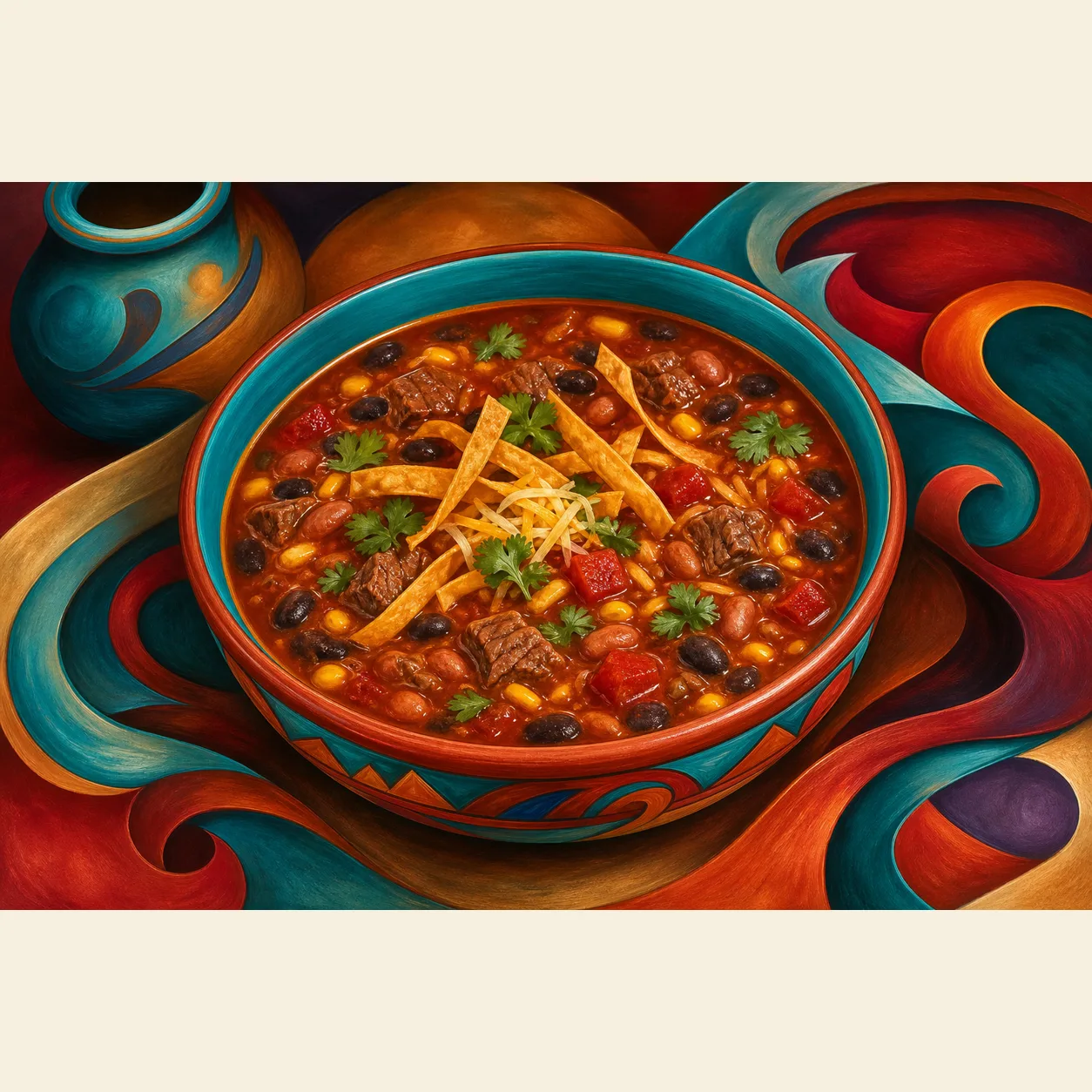 Beef and Bean Taco Soup