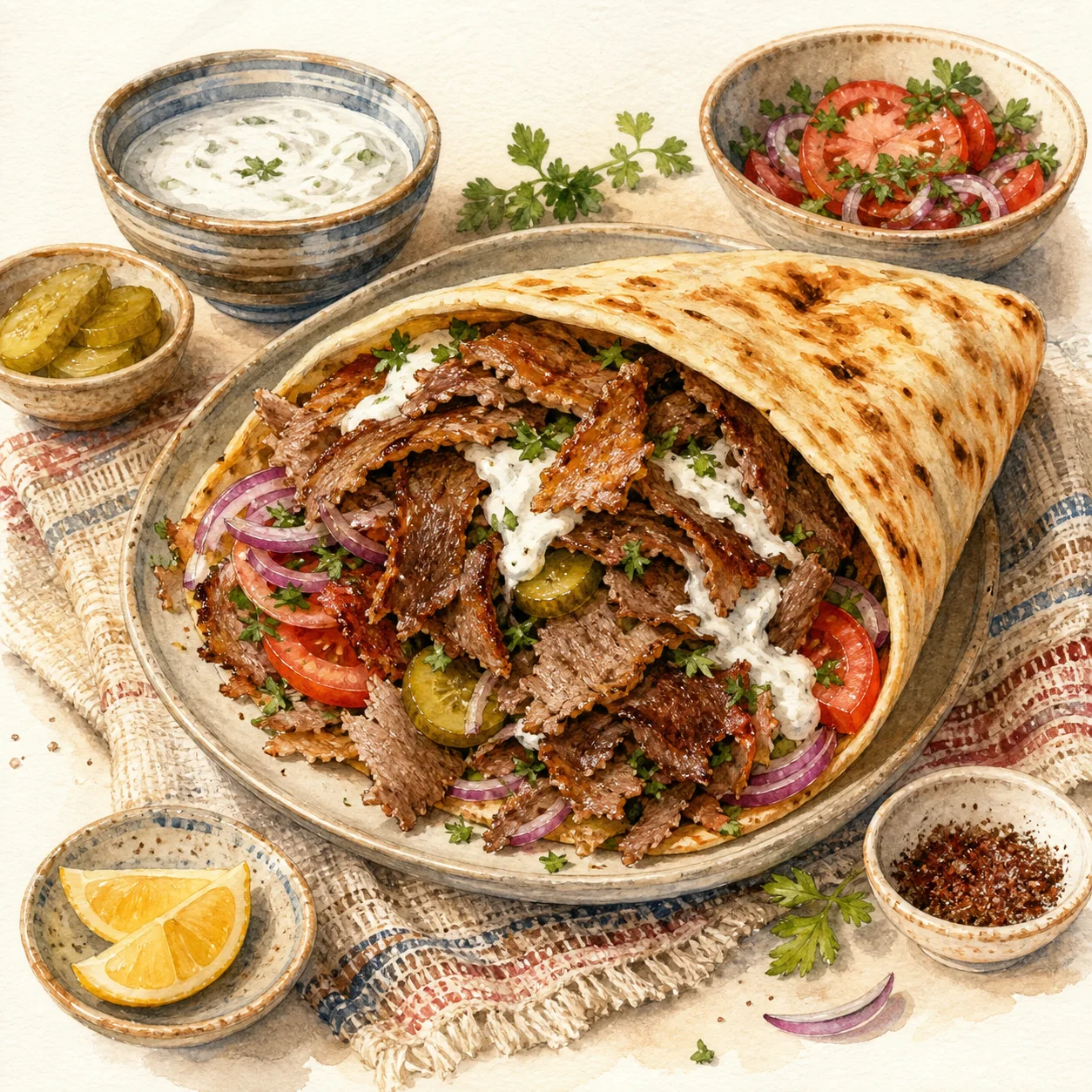 Beef and Lamb Döner Kebab