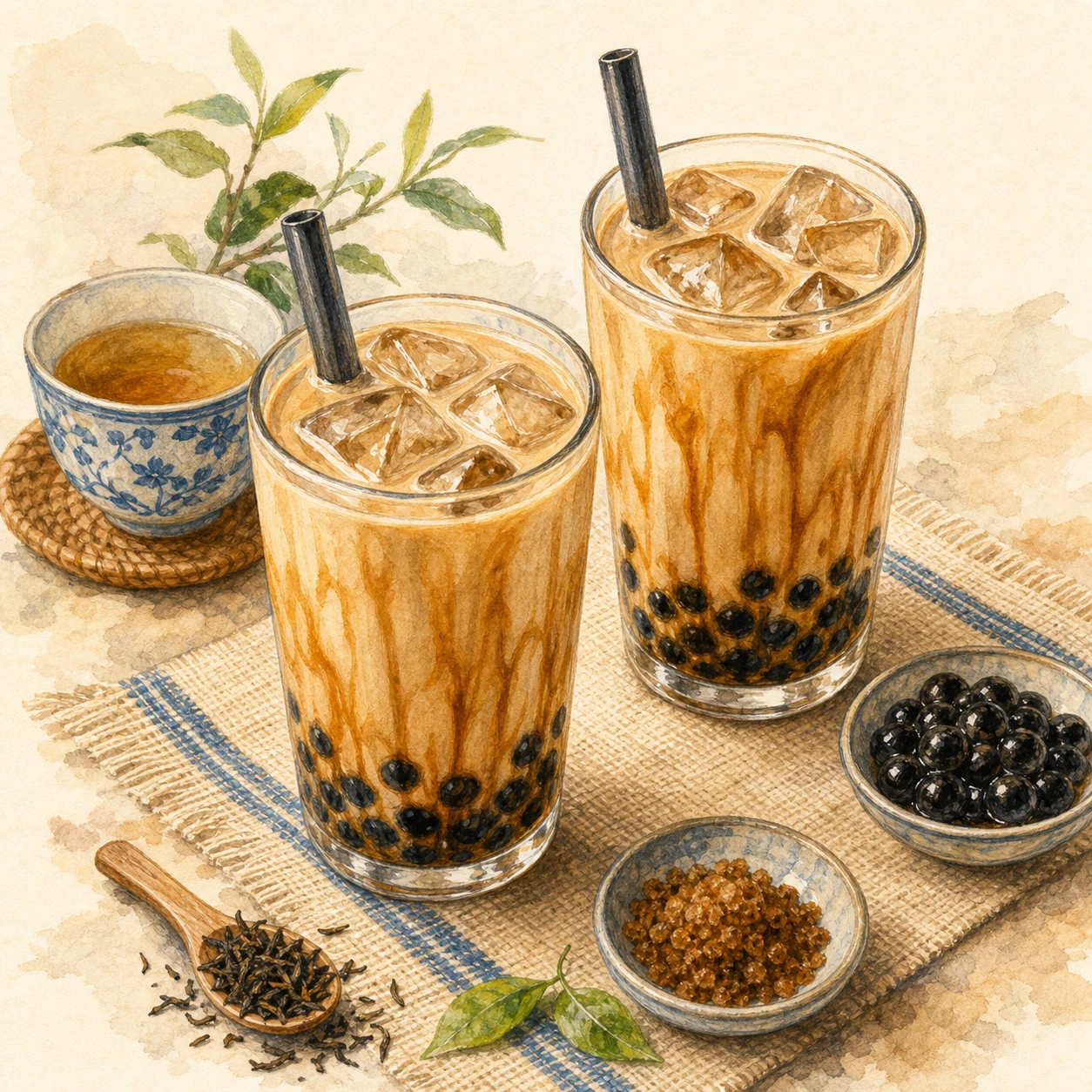 Brown Sugar Boba Milk Tea
