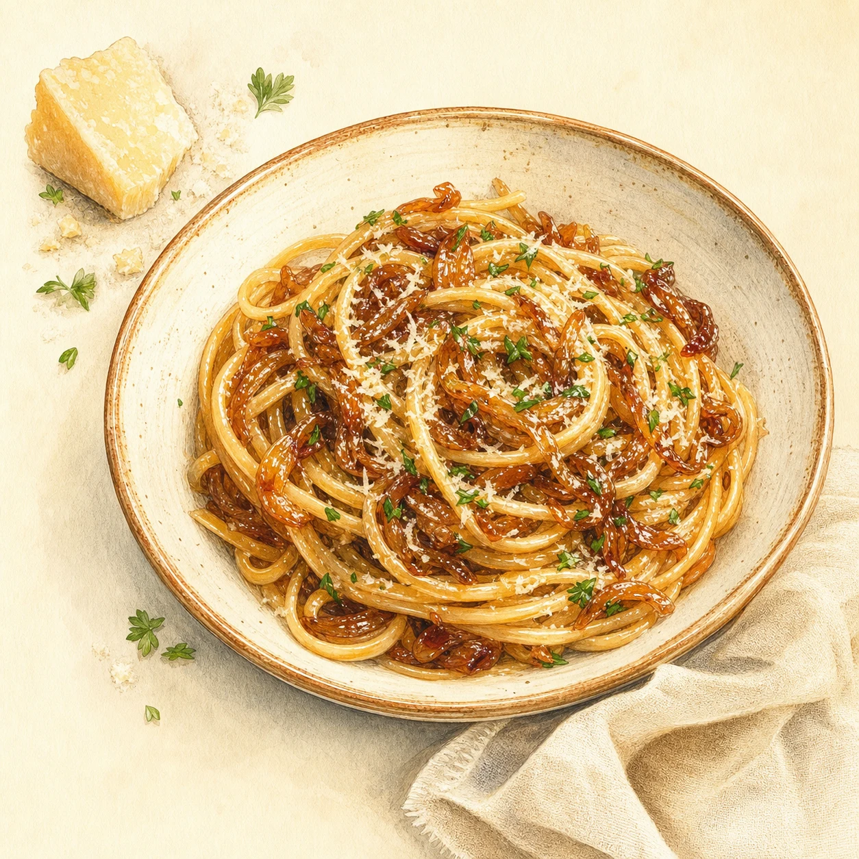 Caramelized Onion Pasta