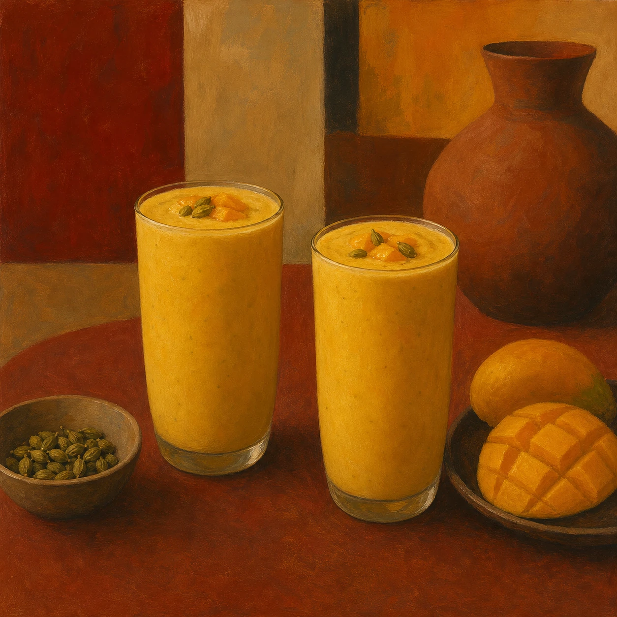 Cardamom Mango Yogurt Smoothie