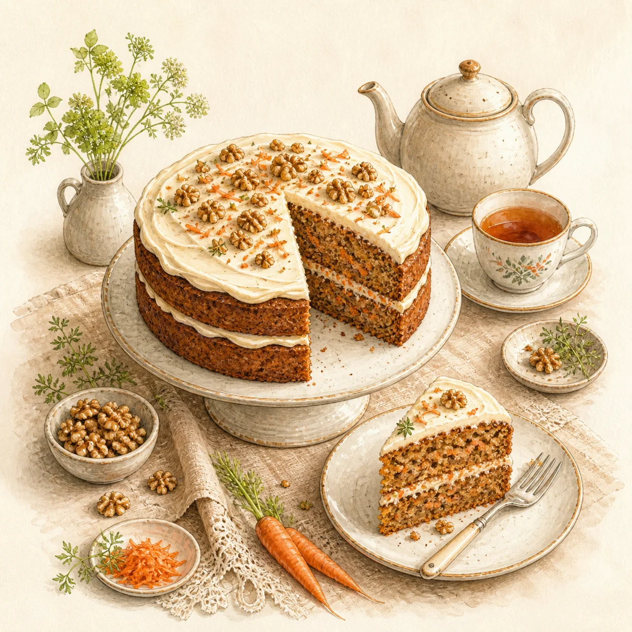 Carrot Cake with Cream Cheese Icing