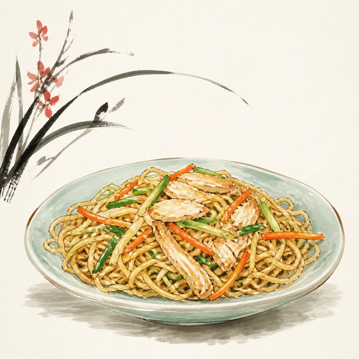 Hong Kong–Style Chicken Chow Mein
