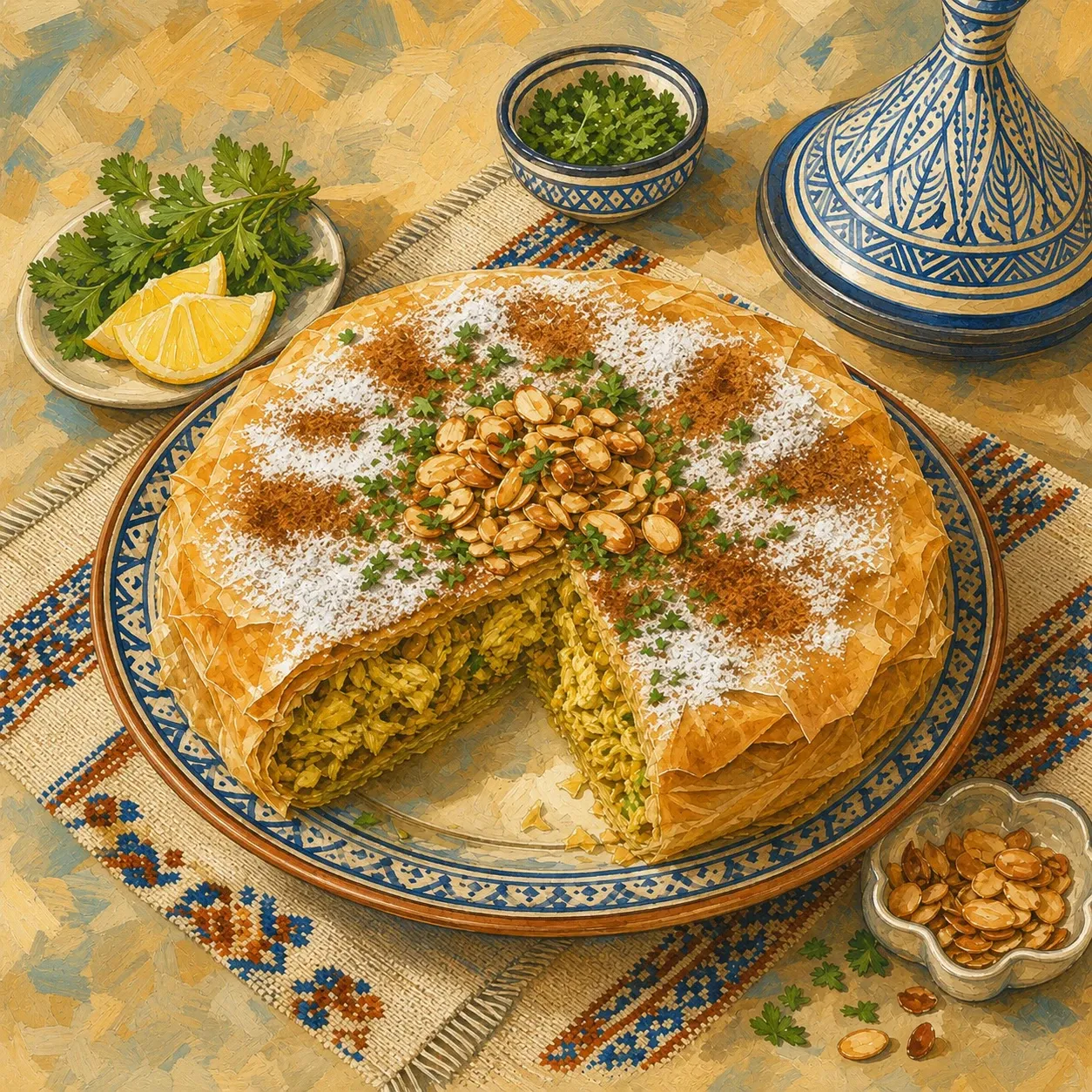 Chicken Pastilla