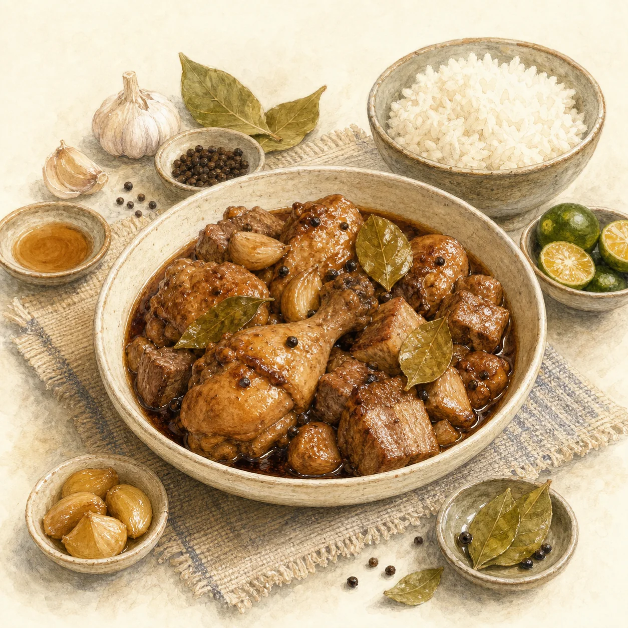 Chicken and Pork Adobo