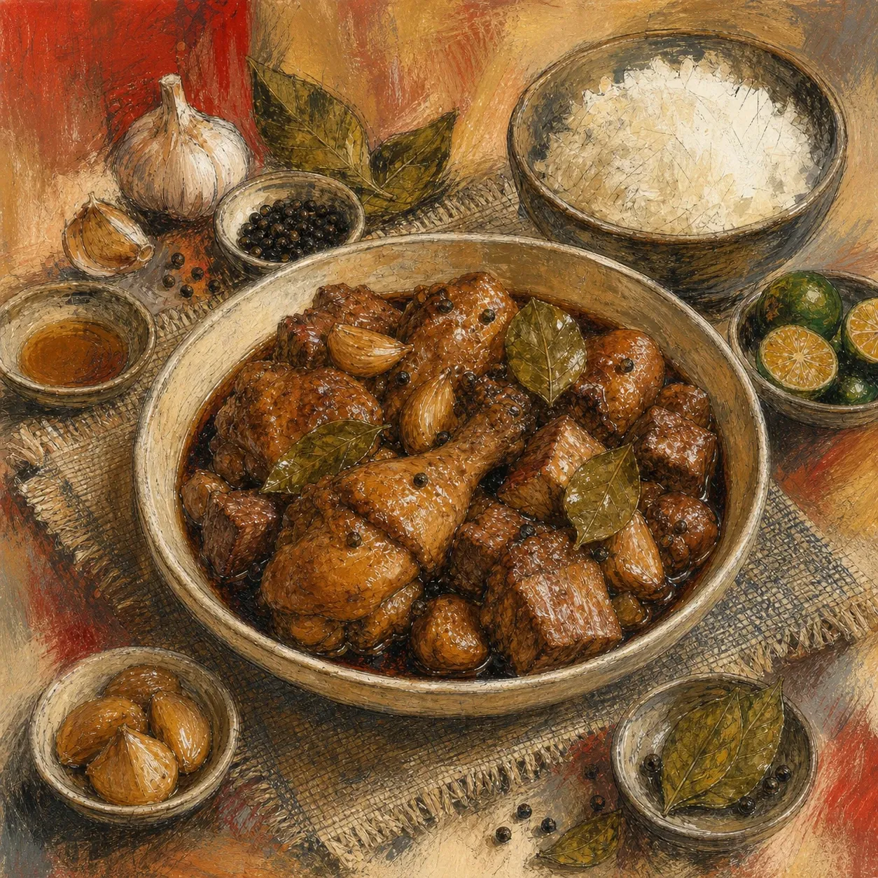 Chicken and Pork Adobo