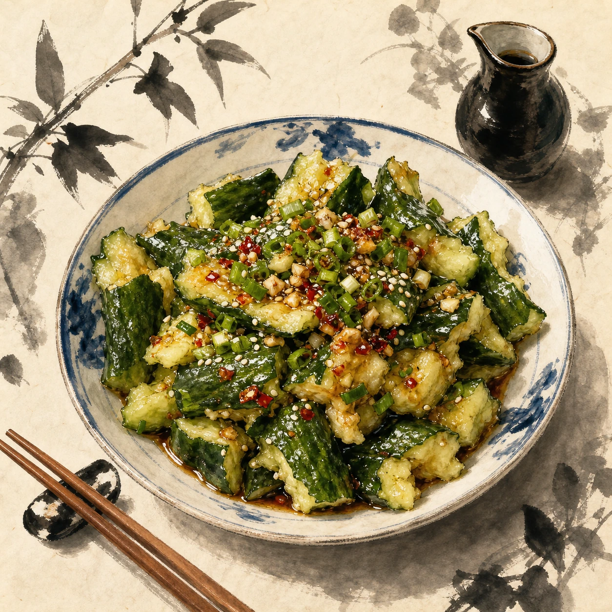 Chinese Smashed Cucumber Salad