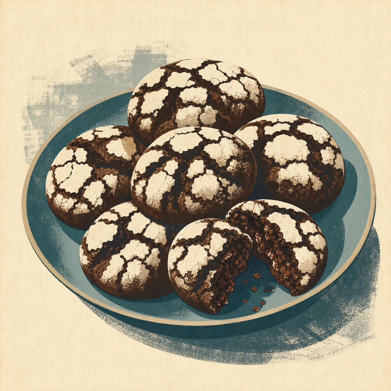 Chocolate Crinkle Cookies