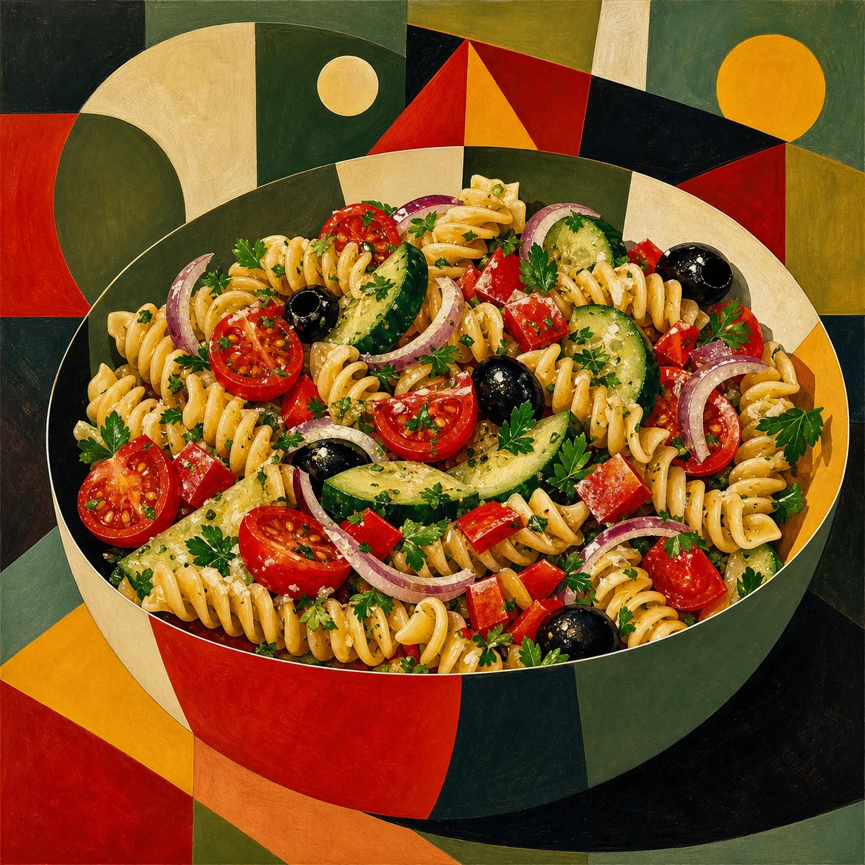 Classic Rotini Pasta Salad
