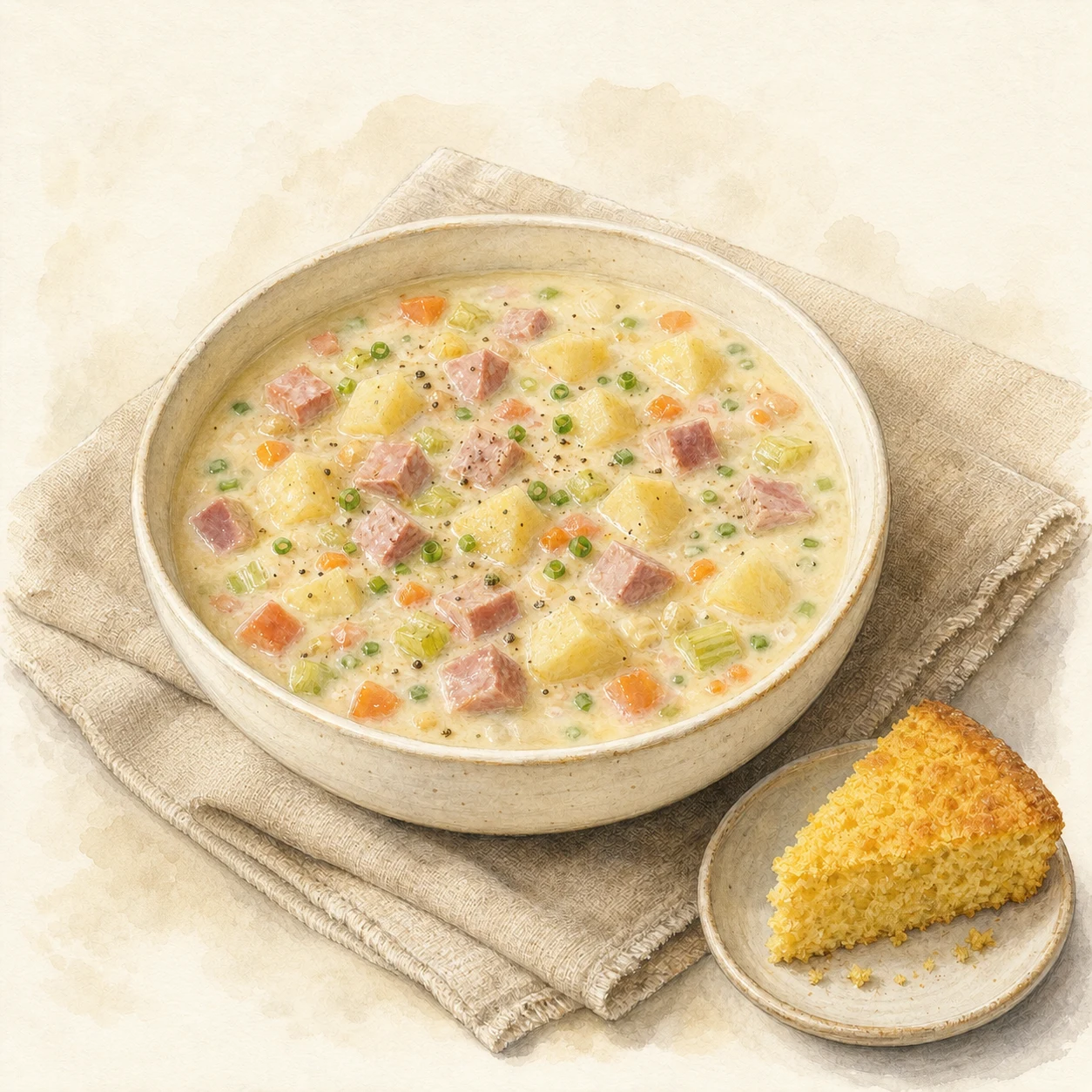 Creamy Ham and Potato Soup