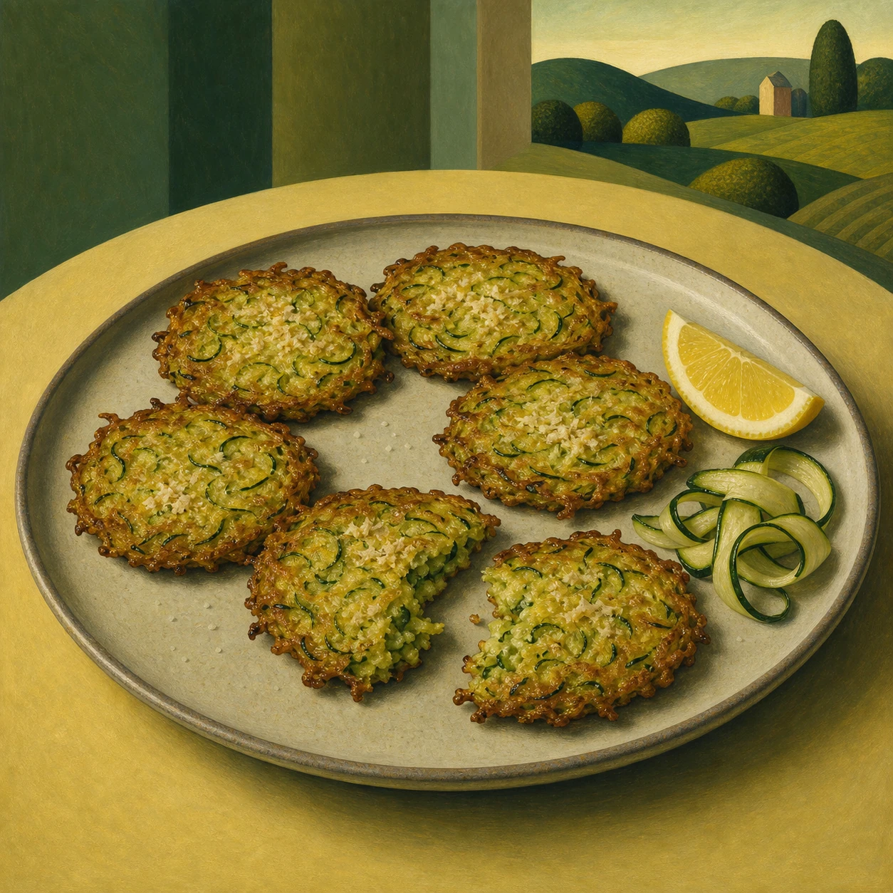 Crisp Zucchini-Parmesan Patties