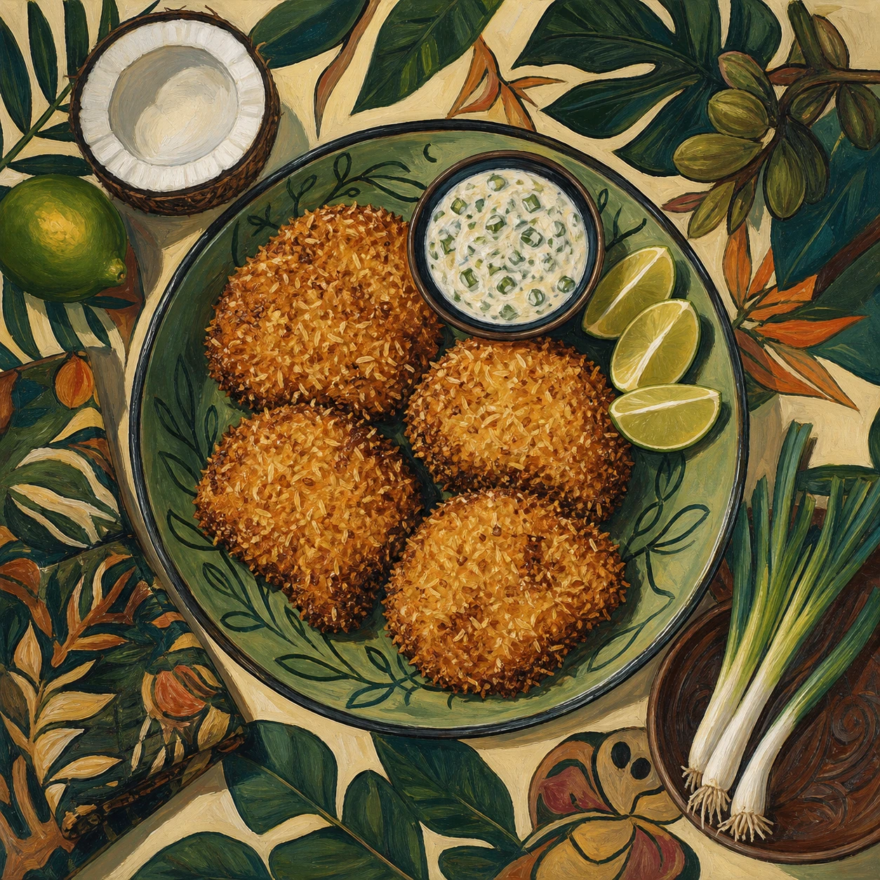 Crispy Coconut-Lime Chicken Cutlets
