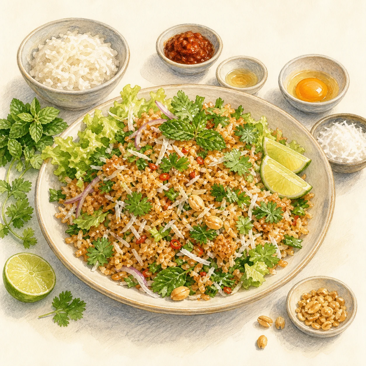 Crispy Rice Salad