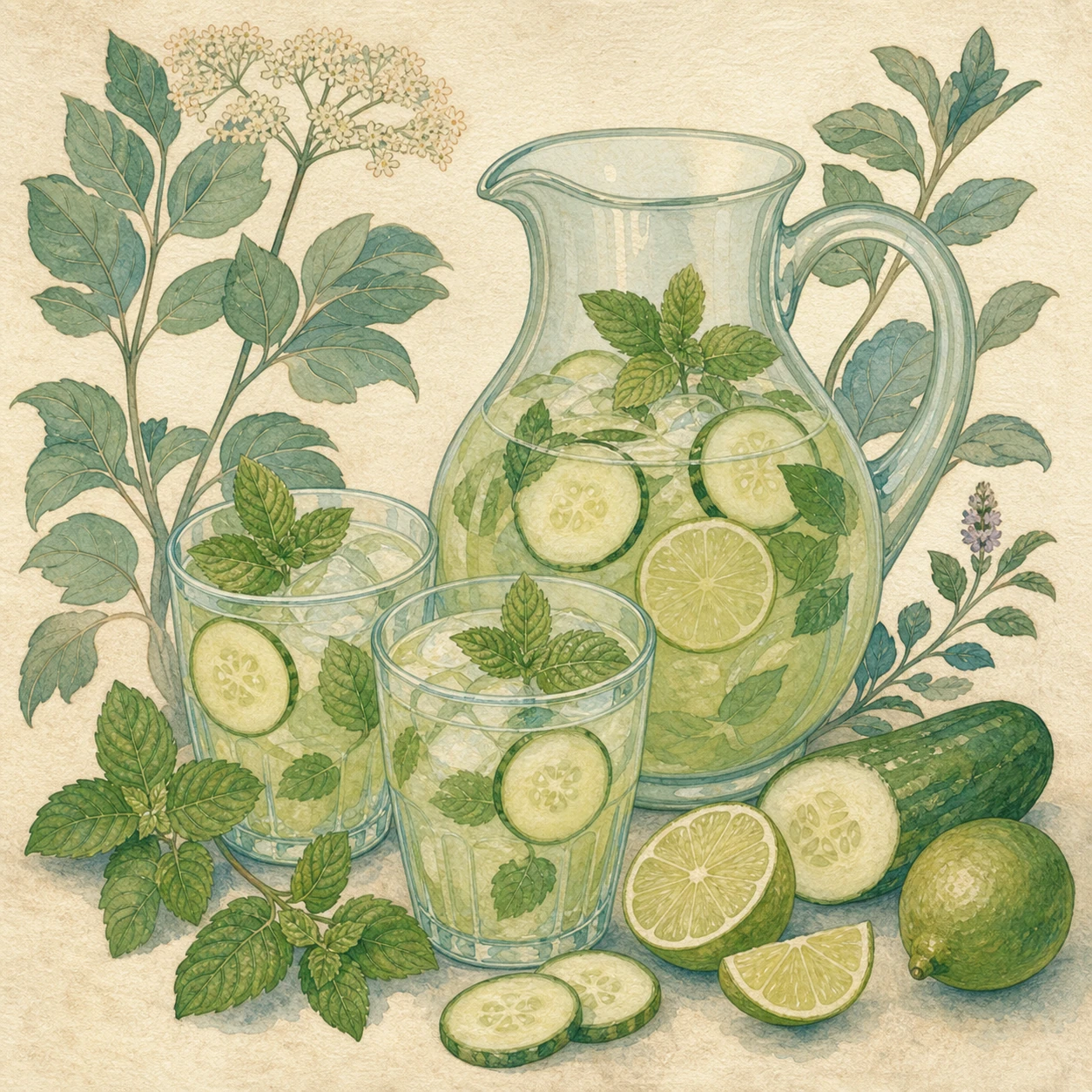 Cucumber-Mint Limeade