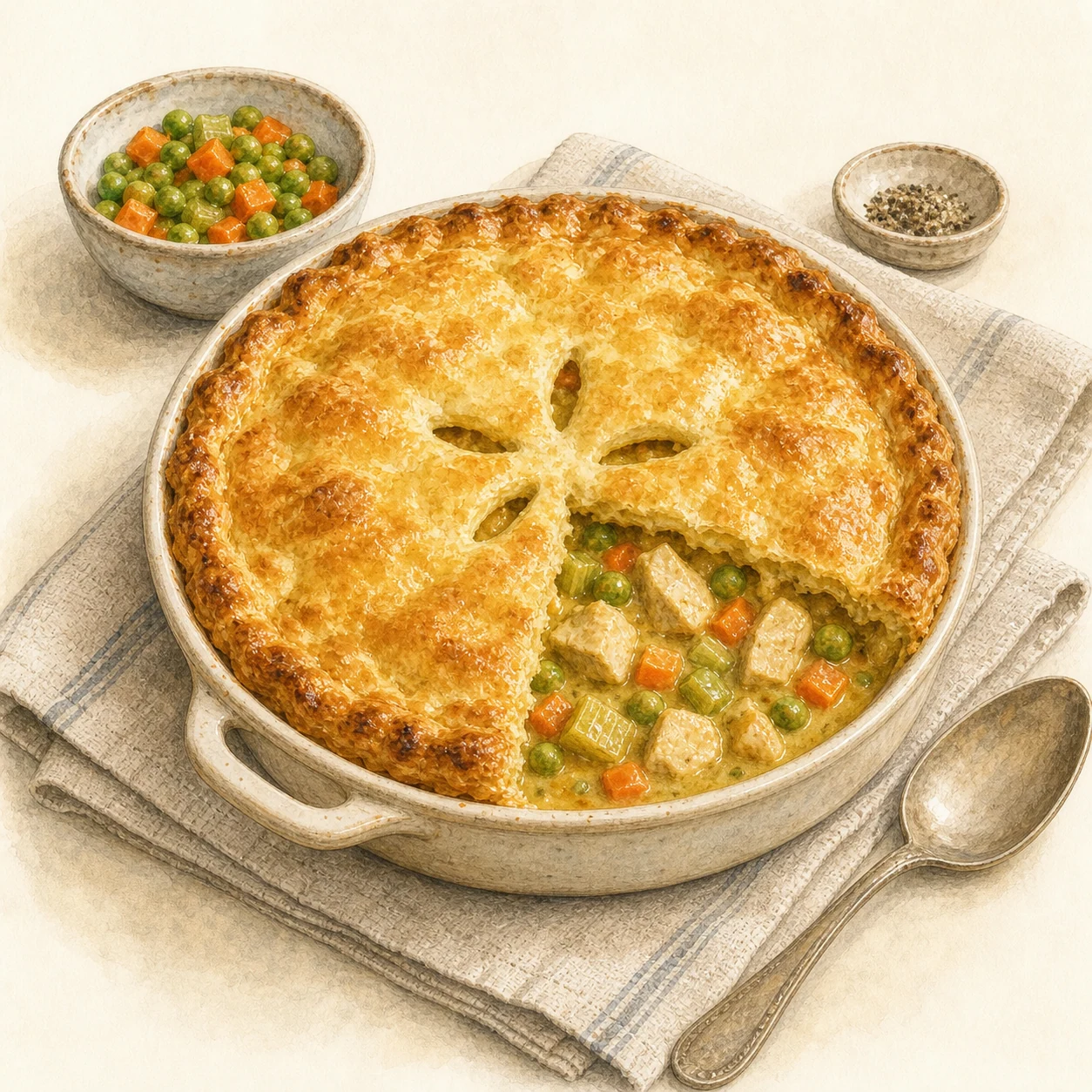 Curry Chicken Pot Pie