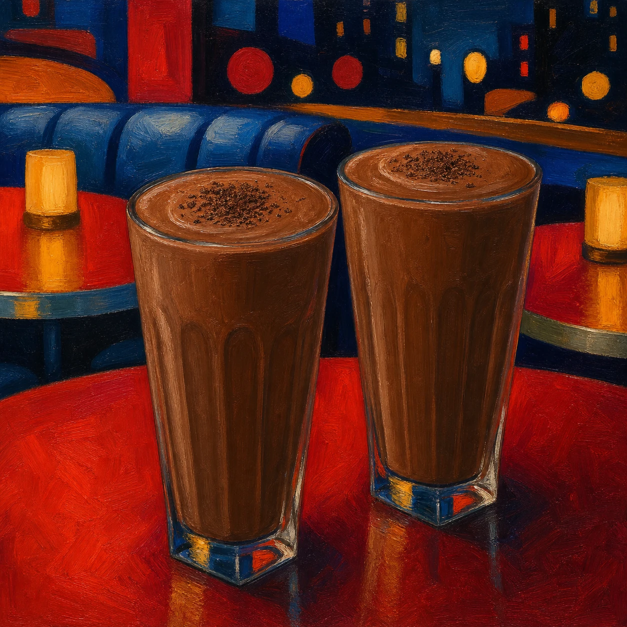Milkshake intenso de chocolate