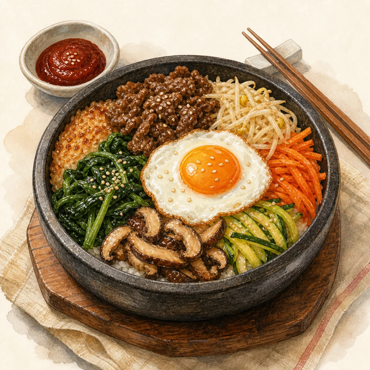 Dolsot-Style Bibimbap