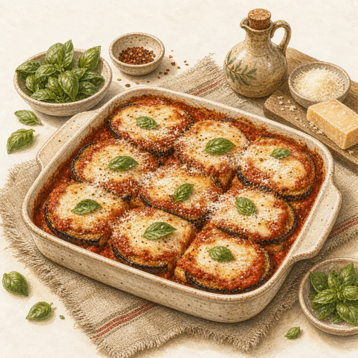 Crispy Eggplant Parmesan