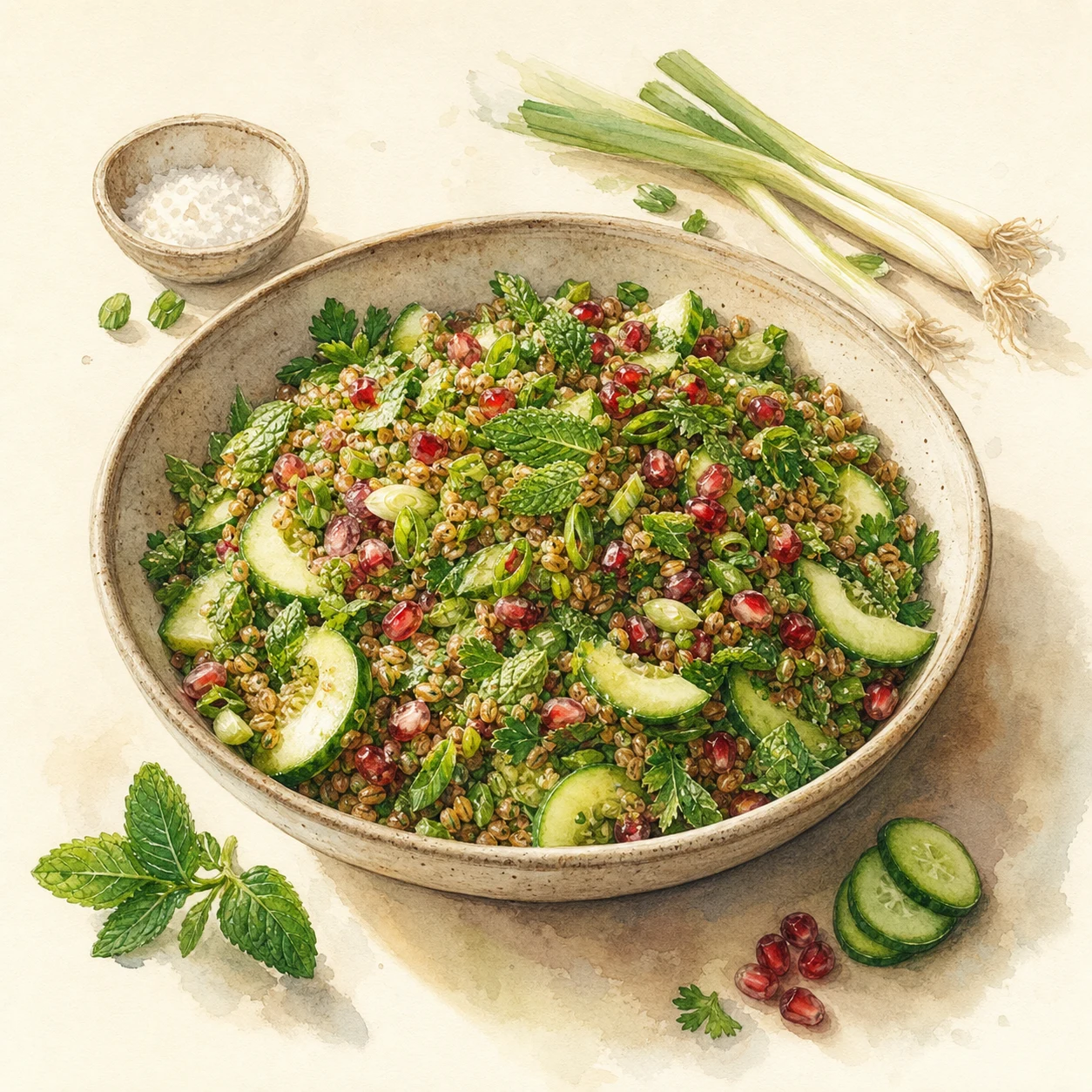 Freekeh Herb Salad