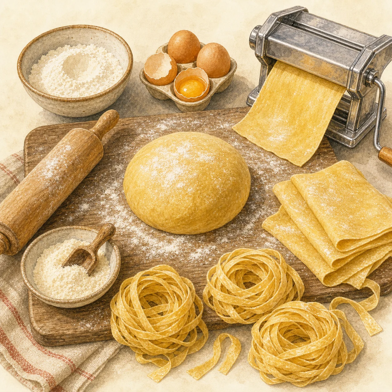 Fresh Egg Pasta Dough