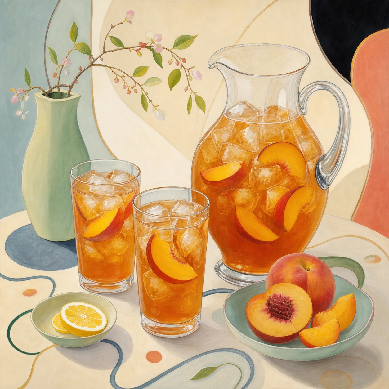 Fresh Peach Iced Tea