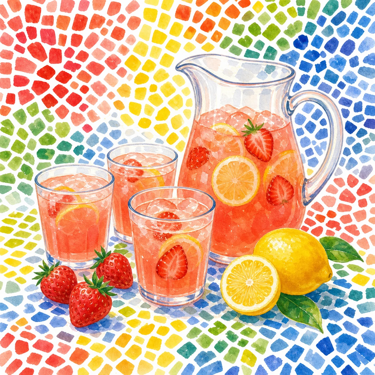 Limonada fresca de fresa