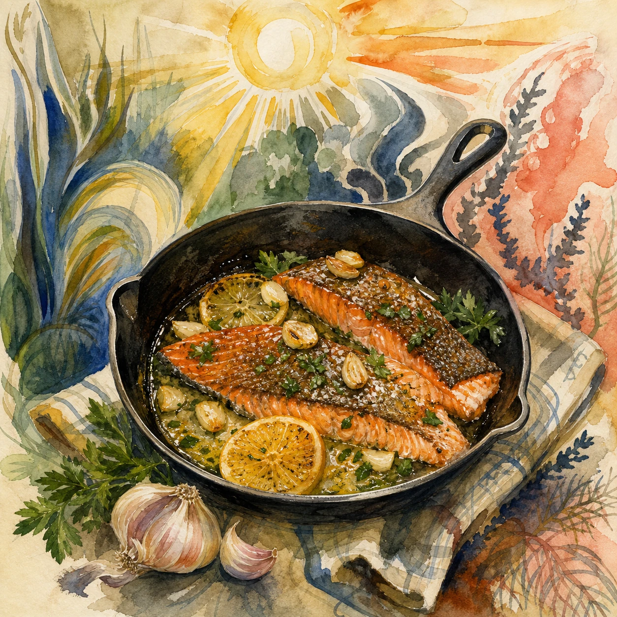 Pan-Seared Garlic Butter Salmon