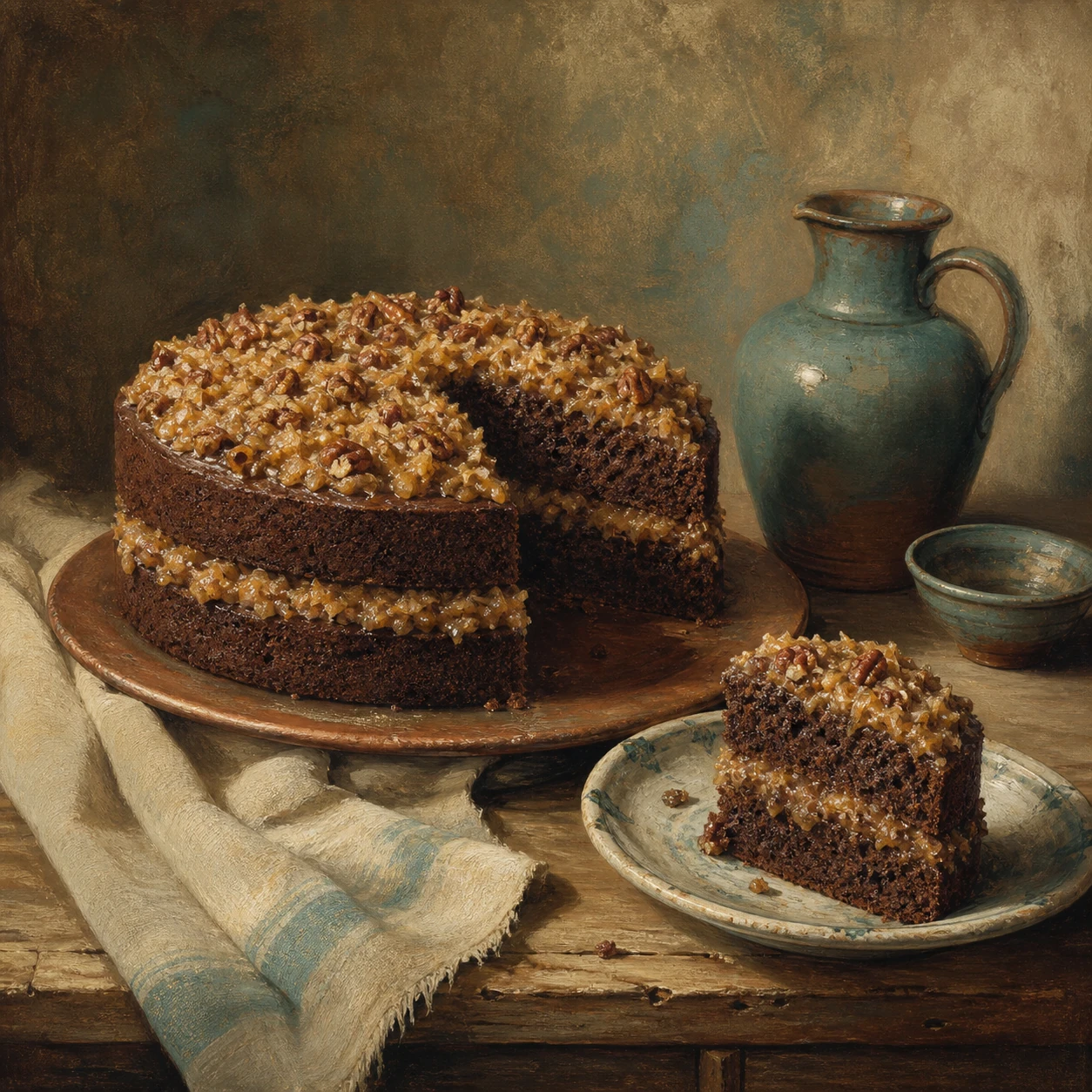 Dark Chocolate German-Style Cake