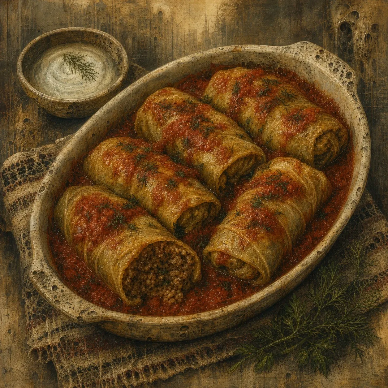 Gołąbki Stuffed Cabbage Rolls