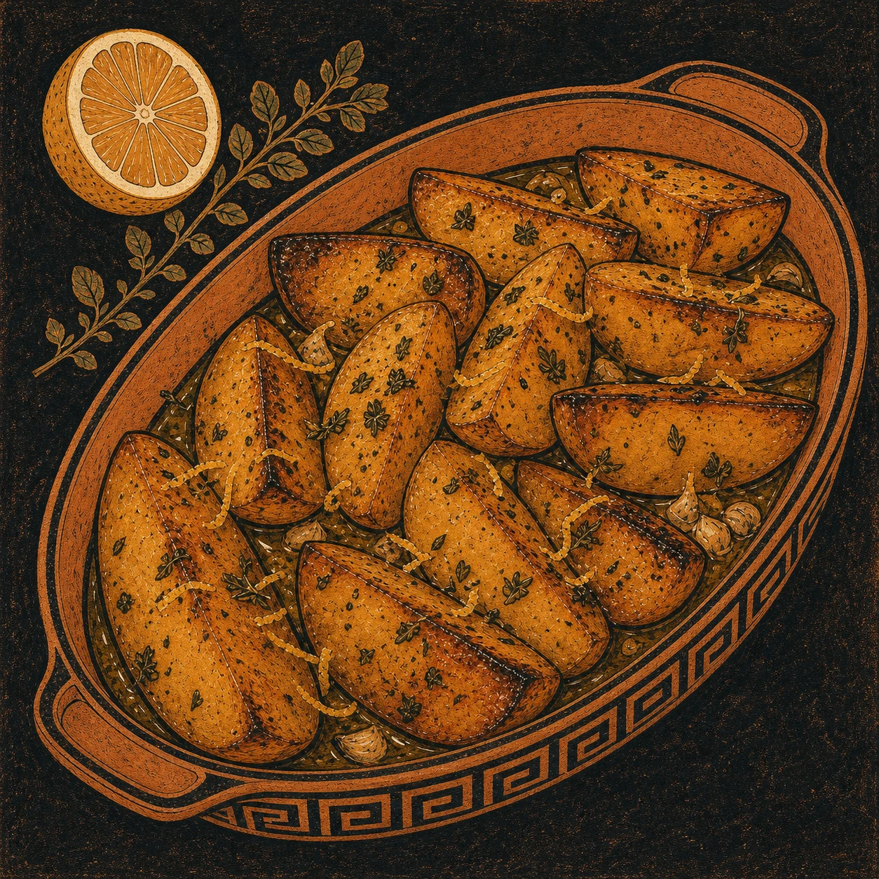 Greek Lemon Potatoes