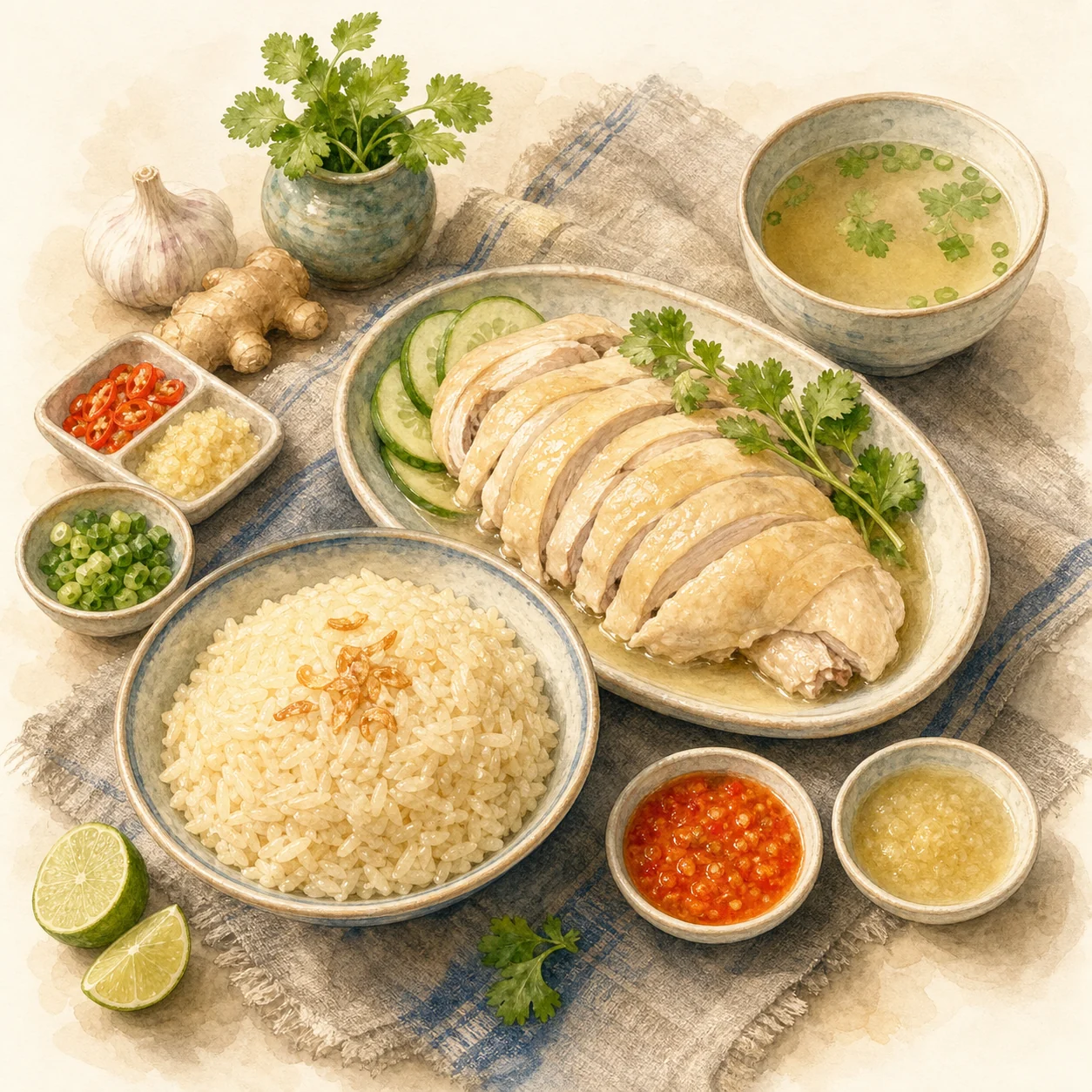 Hainanese Chicken Rice