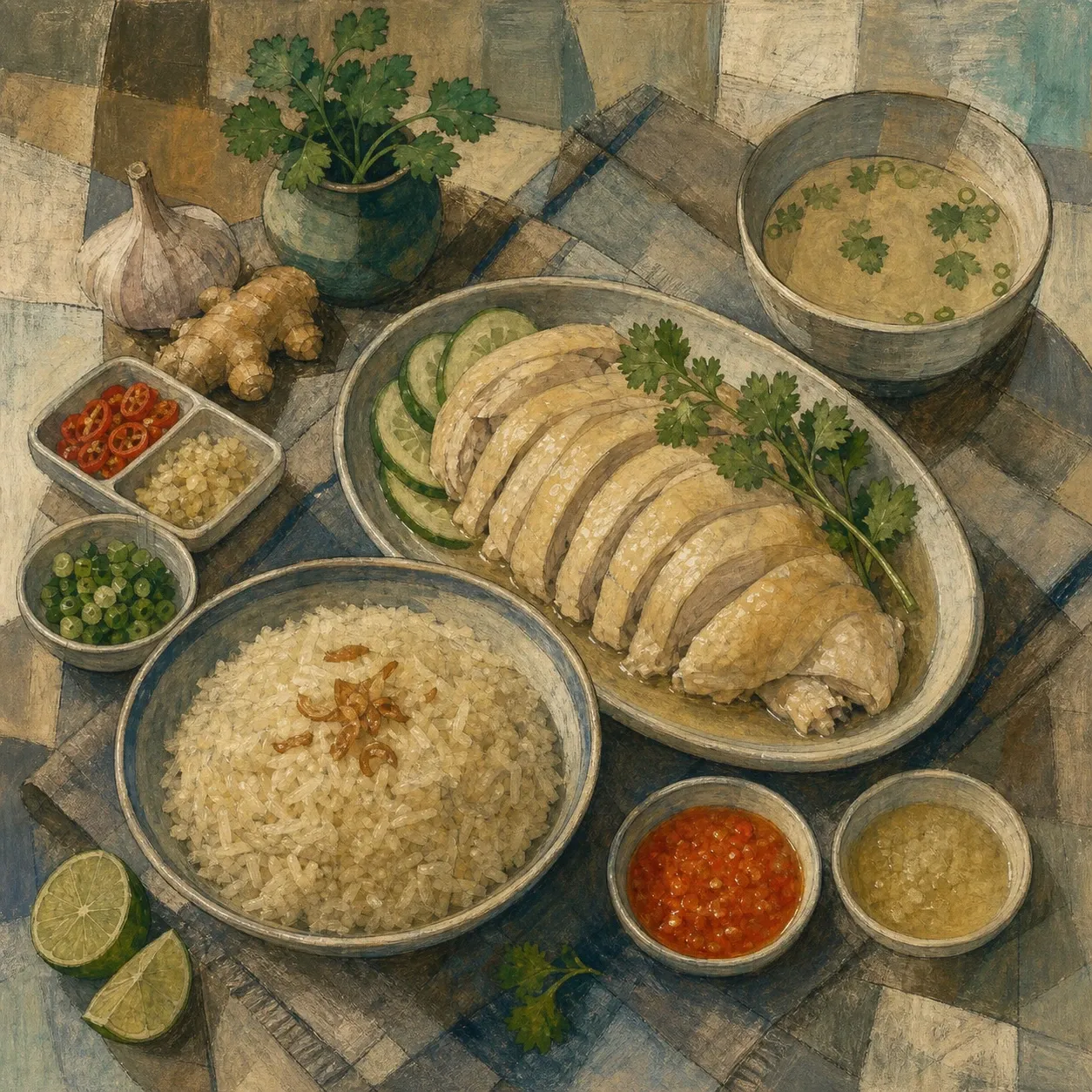 Hainanese Chicken Rice