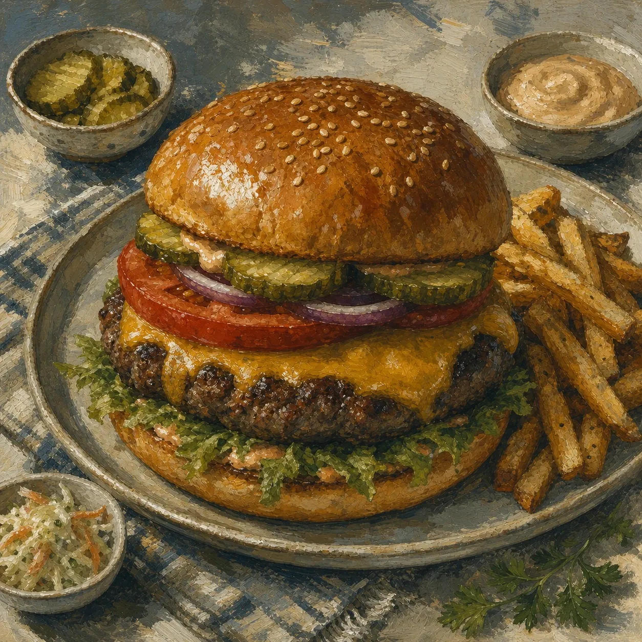 Classic American Cheeseburger
