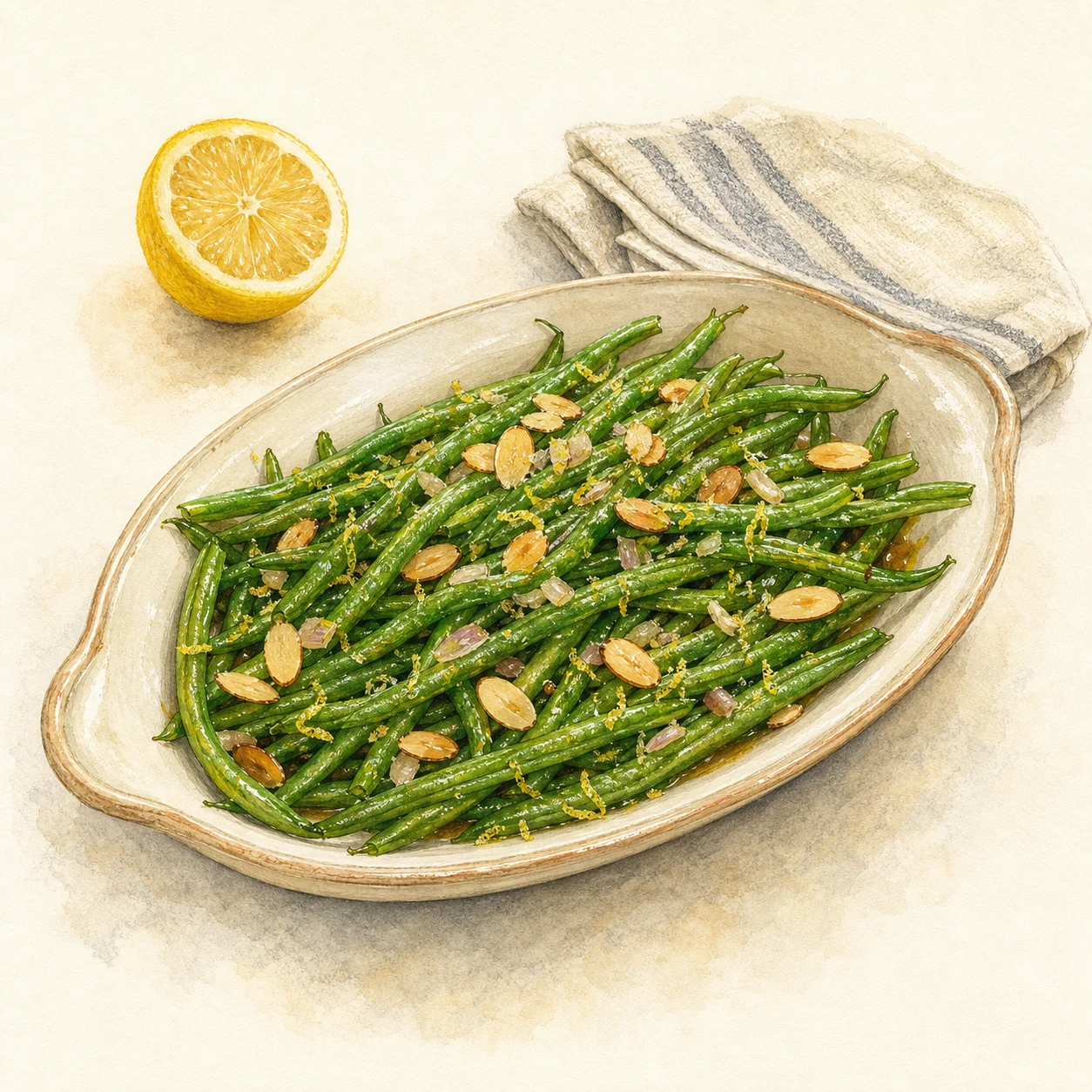Haricots Verts Amandine