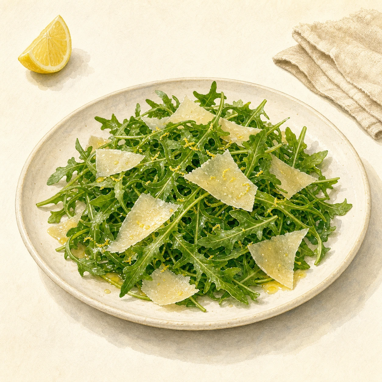 Lemon-Parmesan Arugula Salad