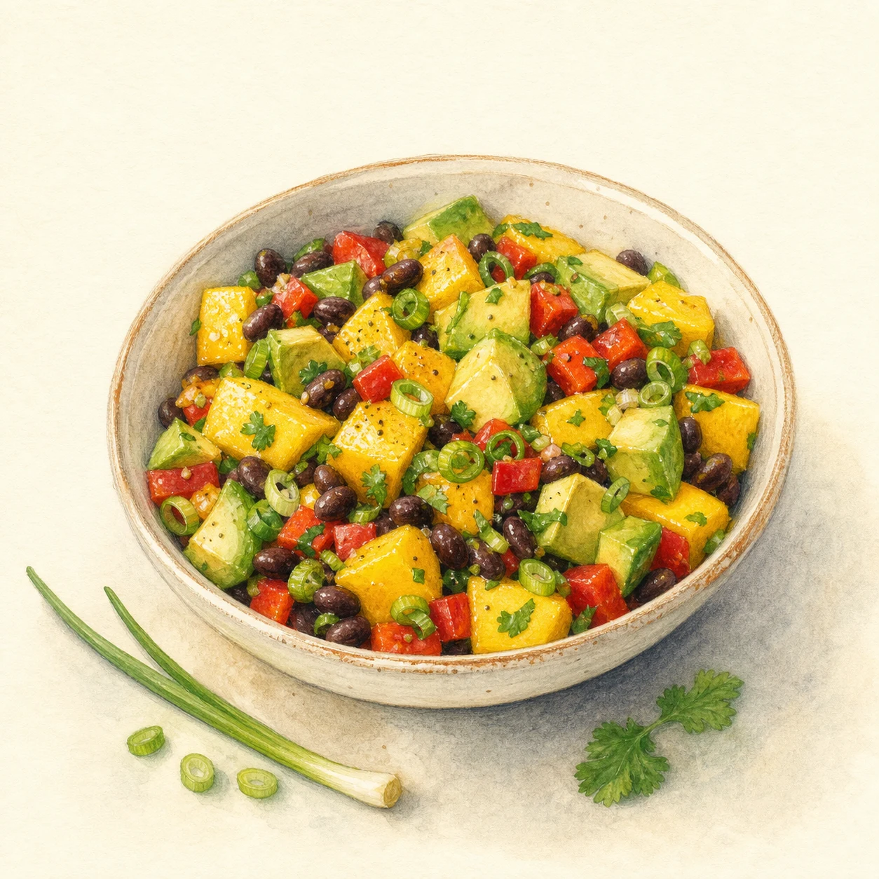 Mango, Avocado & Black Bean Salad