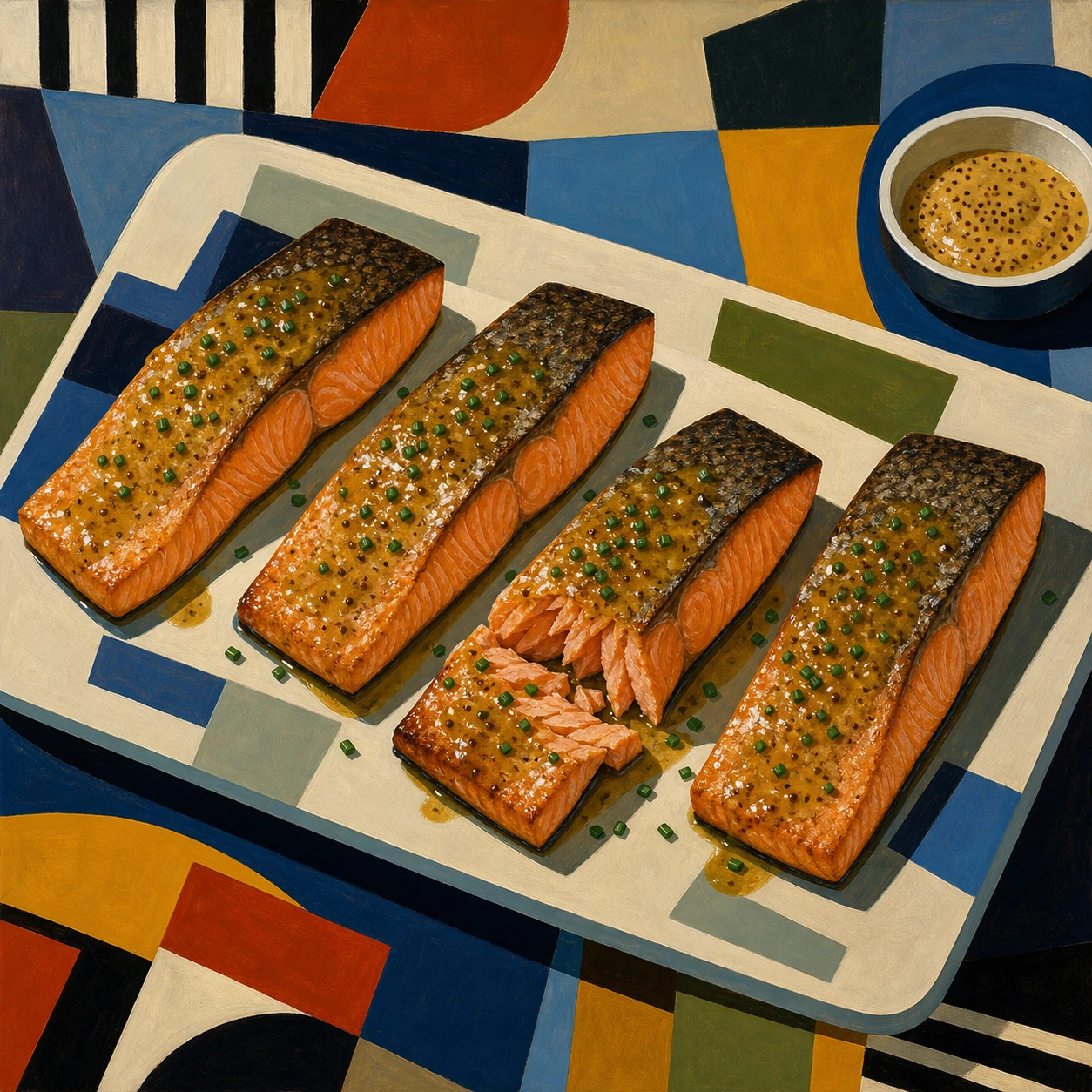 Maple-Dijon Roasted Salmon