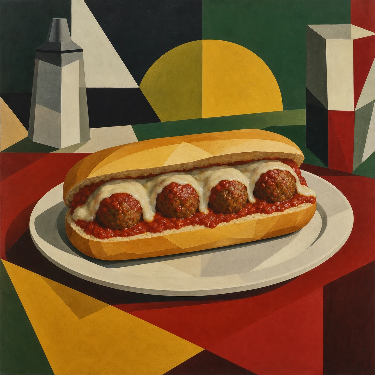 Baked Meatball Subs with Provolone