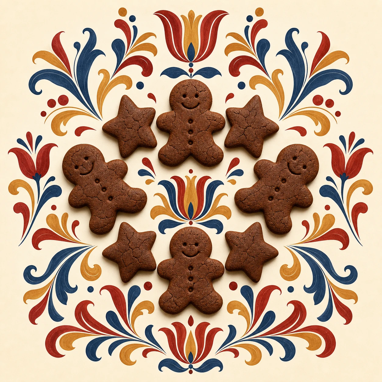 Molasses Gingerbread Cookies