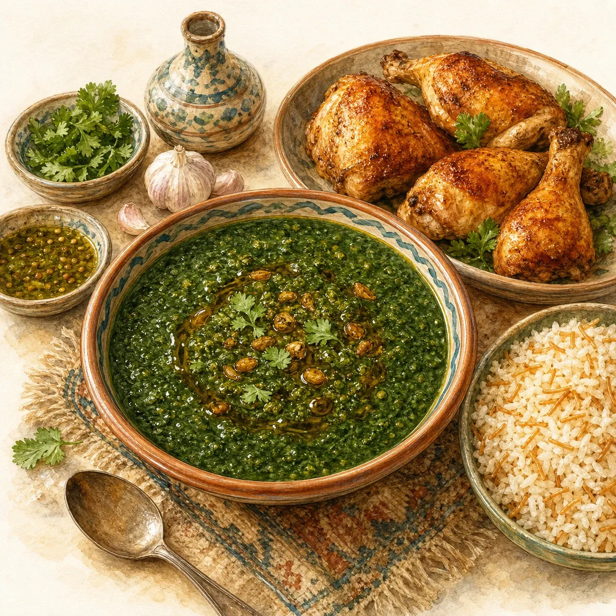 Molokhia with Chicken