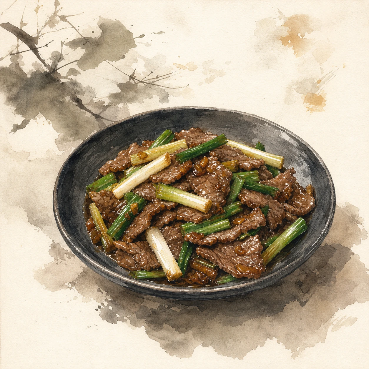 Mongolian Beef with Scallions