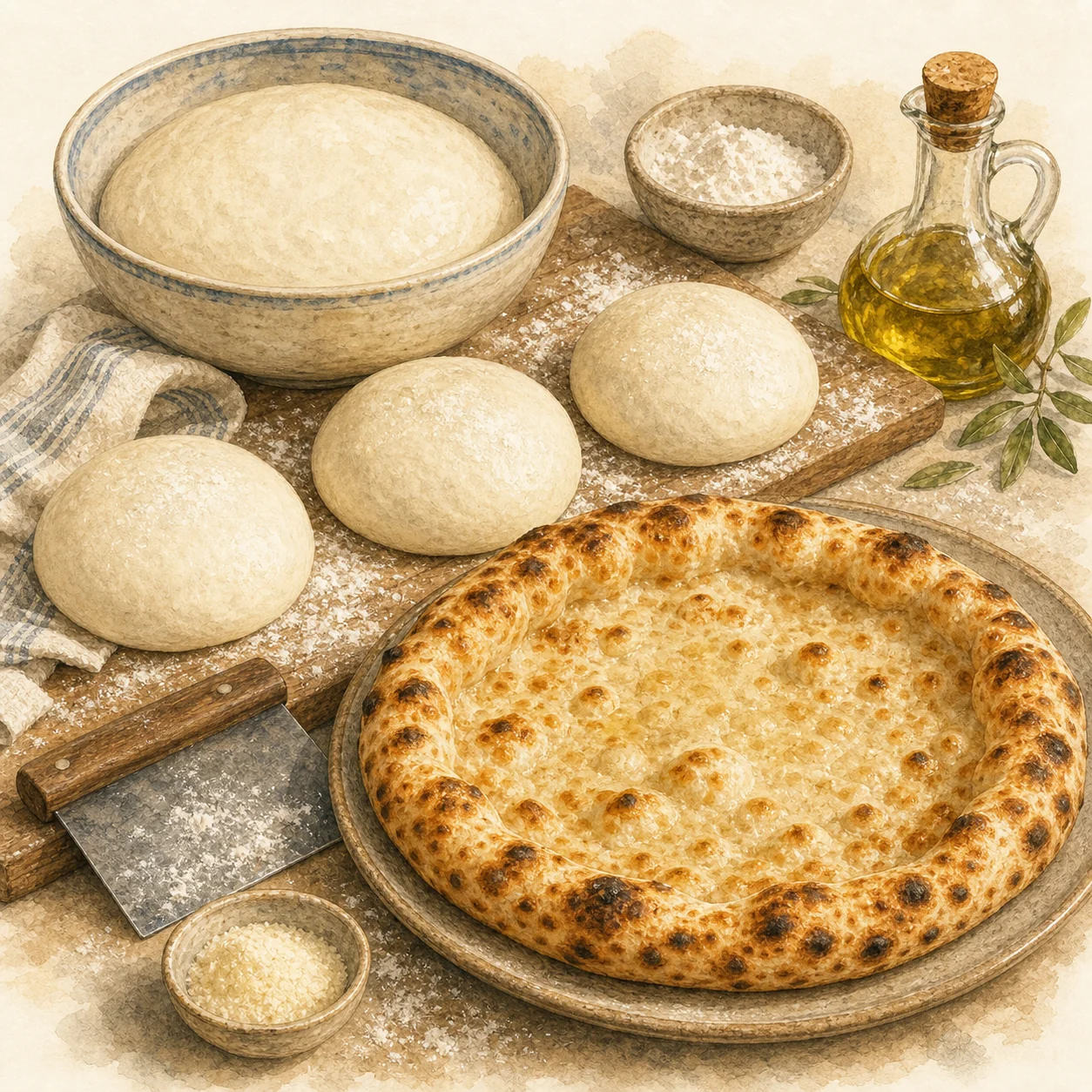 Neapolitan-Style Home Pizza Dough