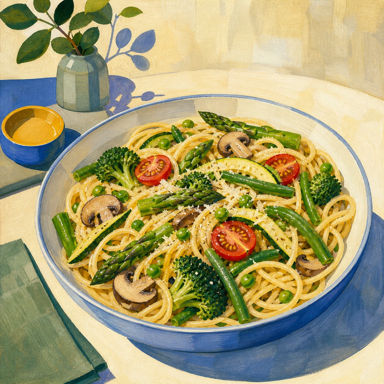Pasta Primavera with Mixed Vegetables