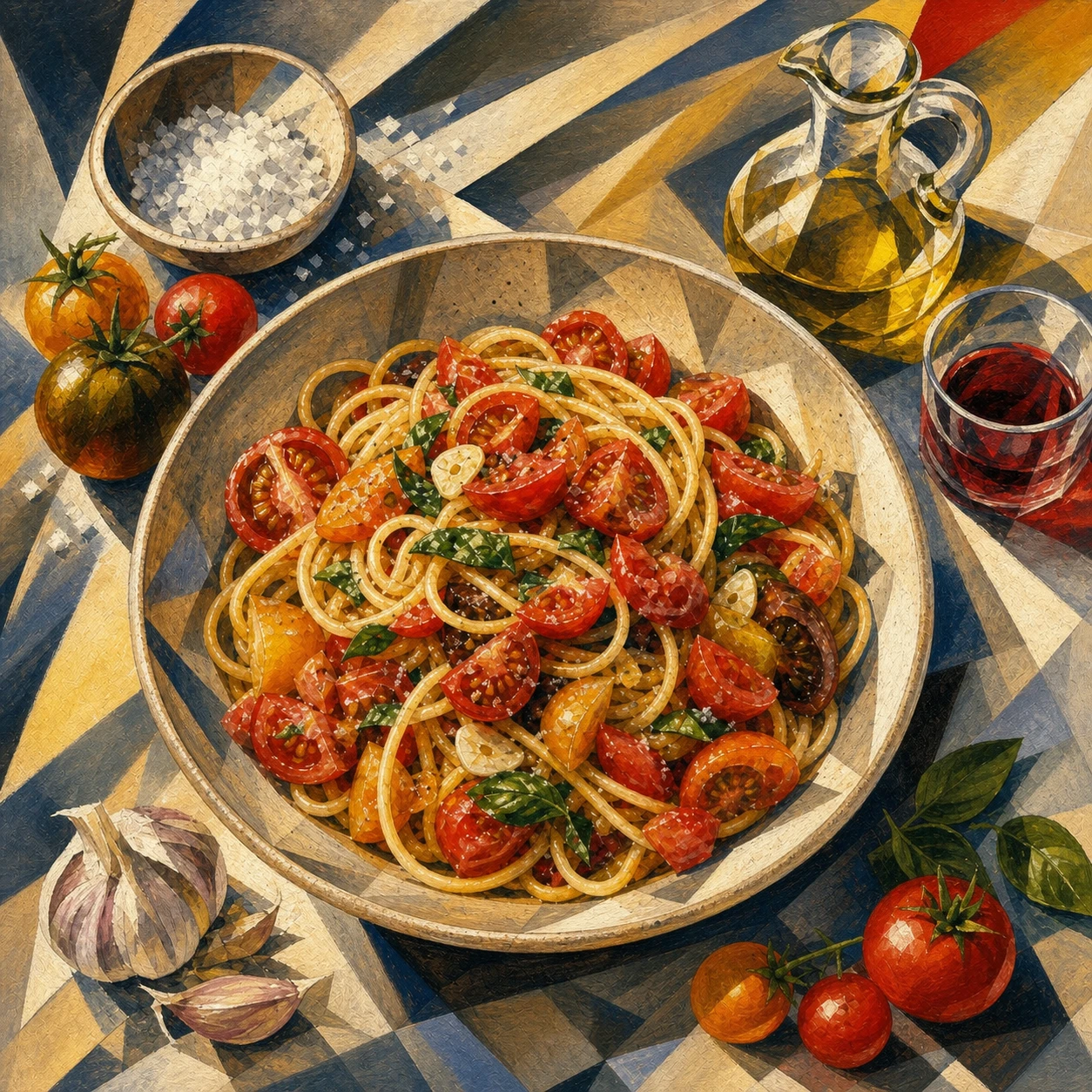 Pasta with Fresh Tomatoes