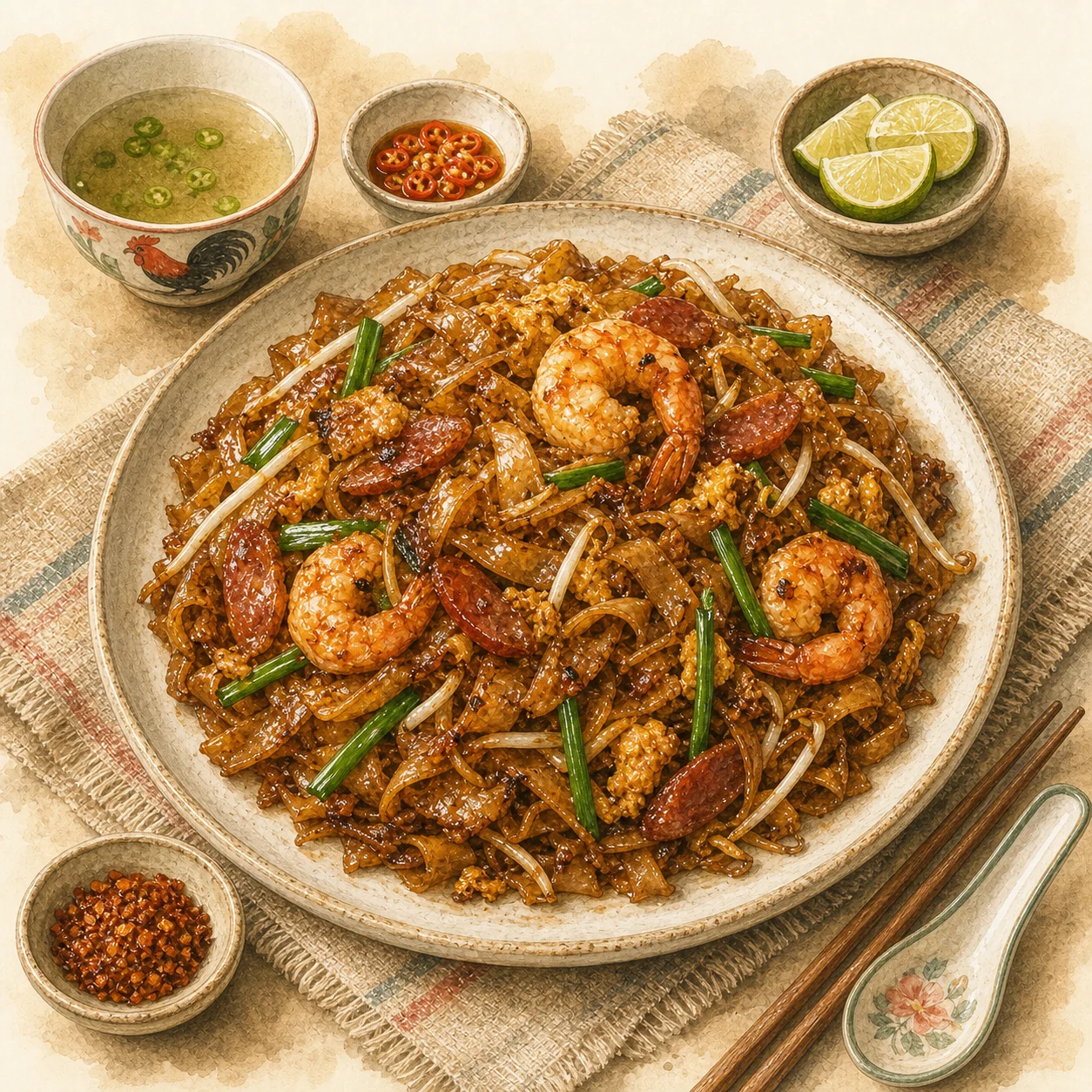 Penang-Style Char Kway Teow