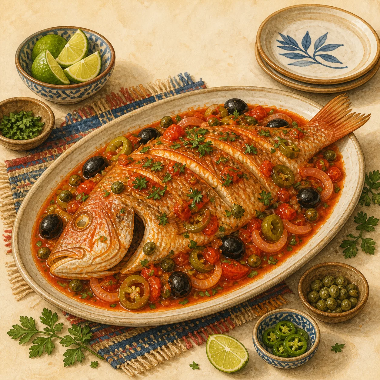Pescado a la Veracruzana